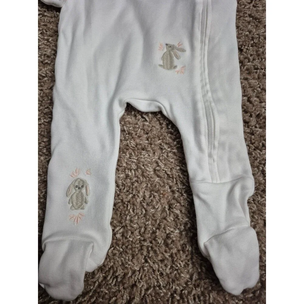 Pottery barn kids zip sleeper size 3-6 months bunnies